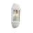 Ansell LED Luz de pared Latina Mitad Linterna Blanco - Apta para E27 hasta 42W | IP65 - Sensor de luz