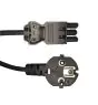 Noxion GST-Compatible Cable de alimentación - Hembra + Schuko Europlug - Negro 5m - 3 pole 0.75mm2