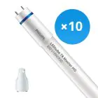 Multipack 10x Philips Tubo LED T8 MASTER (EM/Mains) High Output 8W 1000lm - 830 Luz Cálida | 60cm - Reemplazo 18W